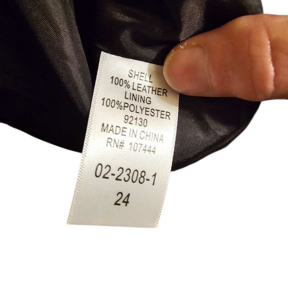 Jessica London Womens Black Leather Jacket, Plus, Sz 24 - Picture 2 of 3